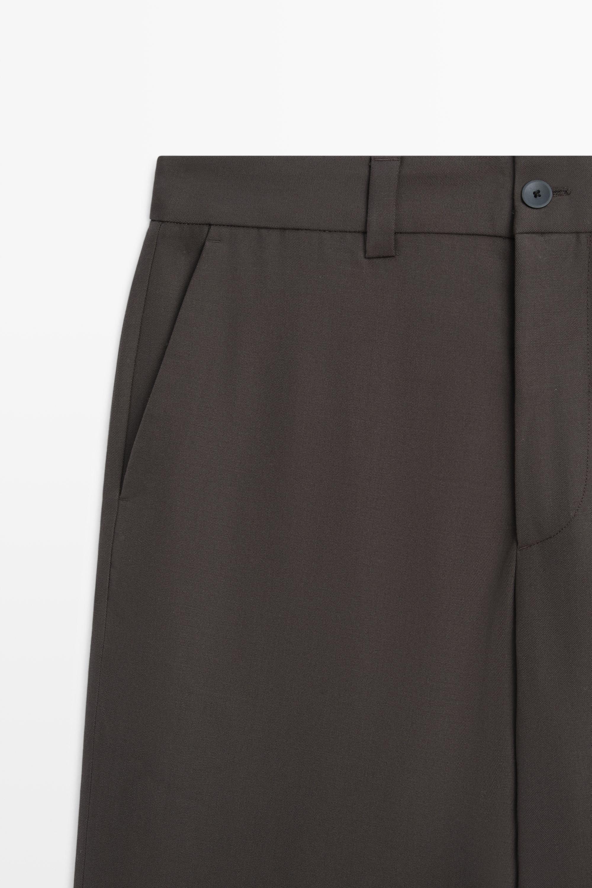 100% cool wool total look pants